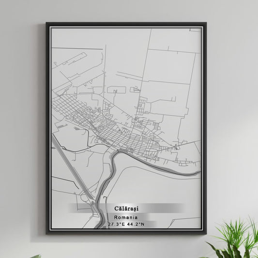 ROAD MAP OF CALARASI, ROMANIA BY MAPBAKES