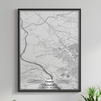 ROAD MAP OF CERNELE, ROMANIA BY MAPBAKES