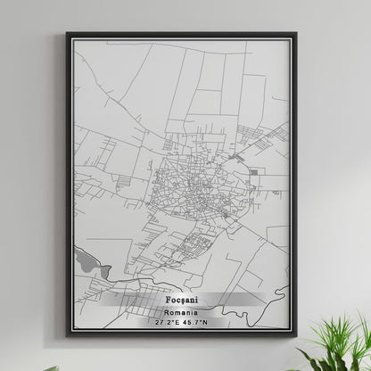 ROAD MAP OF FOCSANI, ROMANIA BY MAPBAKES