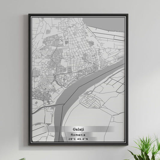 ROAD MAP OF GALATI, ROMANIA BY MAPBAKES