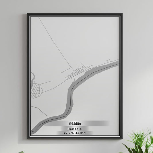 ROAD MAP OF GALDAU, ROMANIA BY MAPBAKES