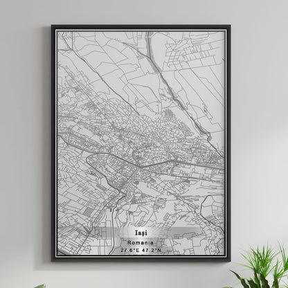 ROAD MAP OF IASI, ROMANIA BY MAPBAKES