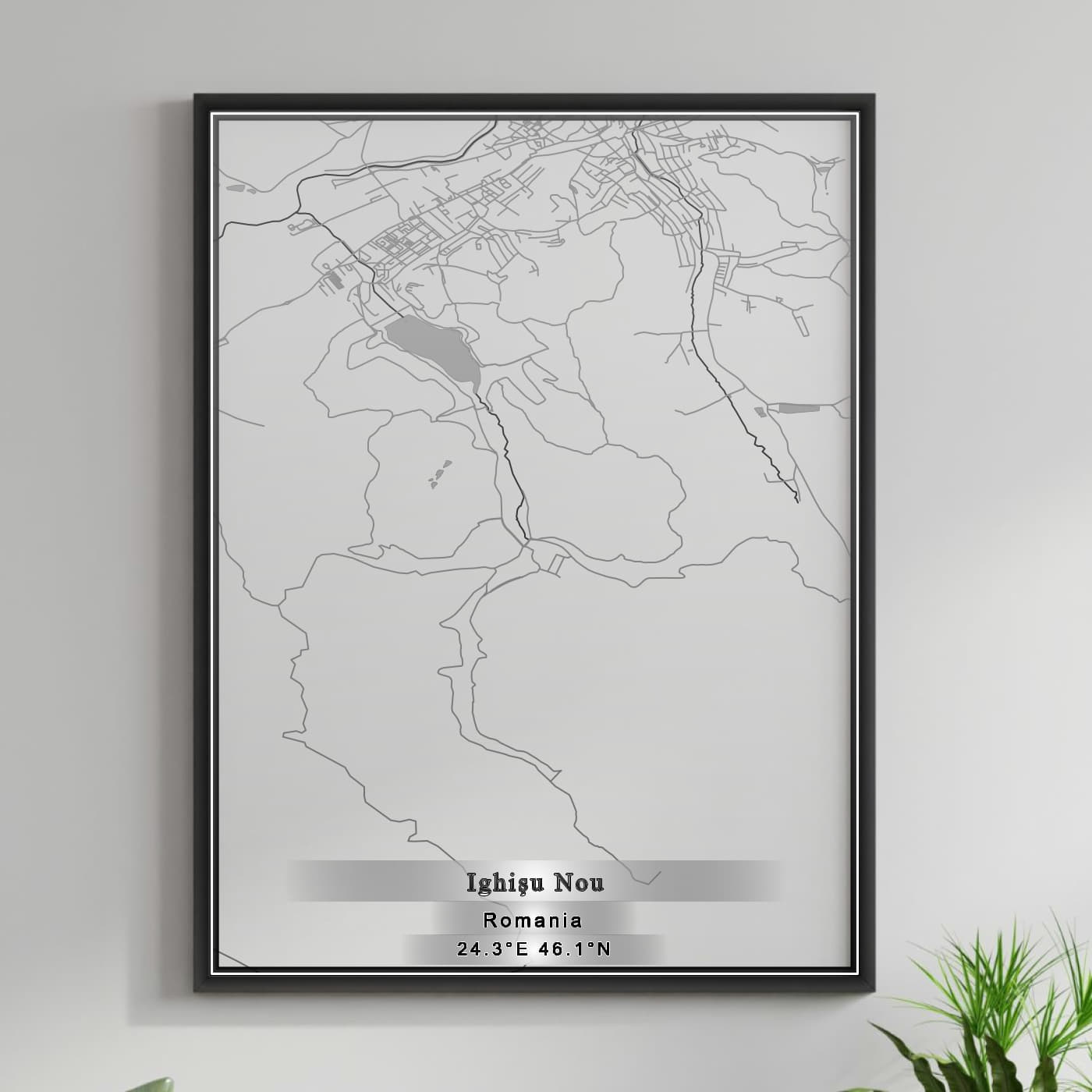 ROAD MAP OF IGHISU-NOU, ROMANIA BY MAPBAKES