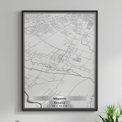 ROAD MAP OF MAGURELE, ROMANIA BY MAPBAKES