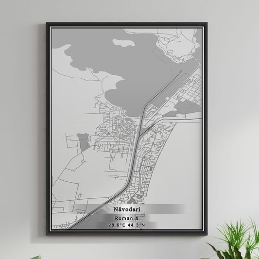 ROAD MAP OF NAVODARI, ROMANIA BY MAPBAKES