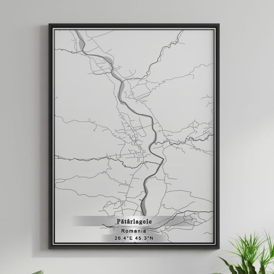 ROAD MAP OF PATARLAGELE, ROMANIA BY MAPBAKES