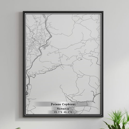 ROAD MAP OF POIANA-COPACENI, ROMANIA BY MAPBAKES