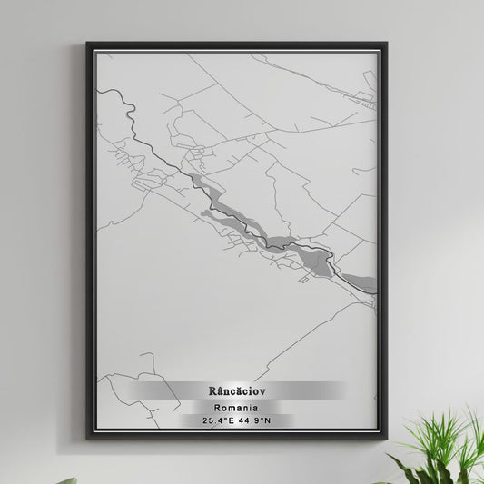 ROAD MAP OF RANCACIOV, ROMANIA BY MAPBAKES