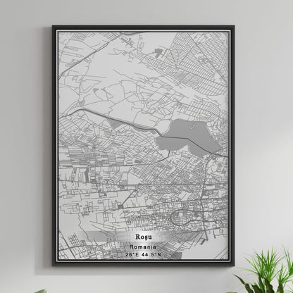 ROAD MAP OF ROSU, ROMANIA BY MAPBAKES