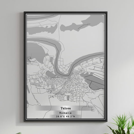 ROAD MAP OF TULCEA, ROMANIA BY MAPBAKES