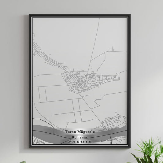 ROAD MAP OF TURNU-MAGURELE, ROMANIA BY MAPBAKES