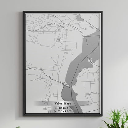 ROAD MAP OF VALEA-MARE, ROMANIA BY MAPBAKES