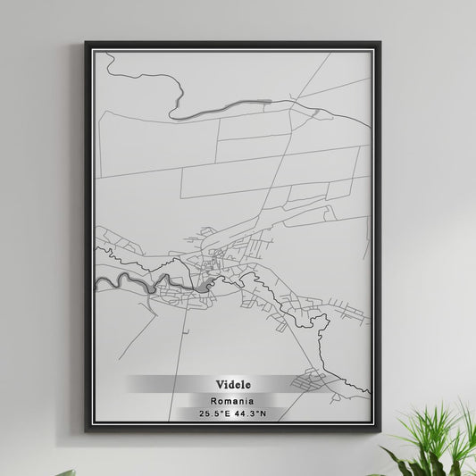 ROAD MAP OF VIDELE, ROMANIA BY MAPBAKES