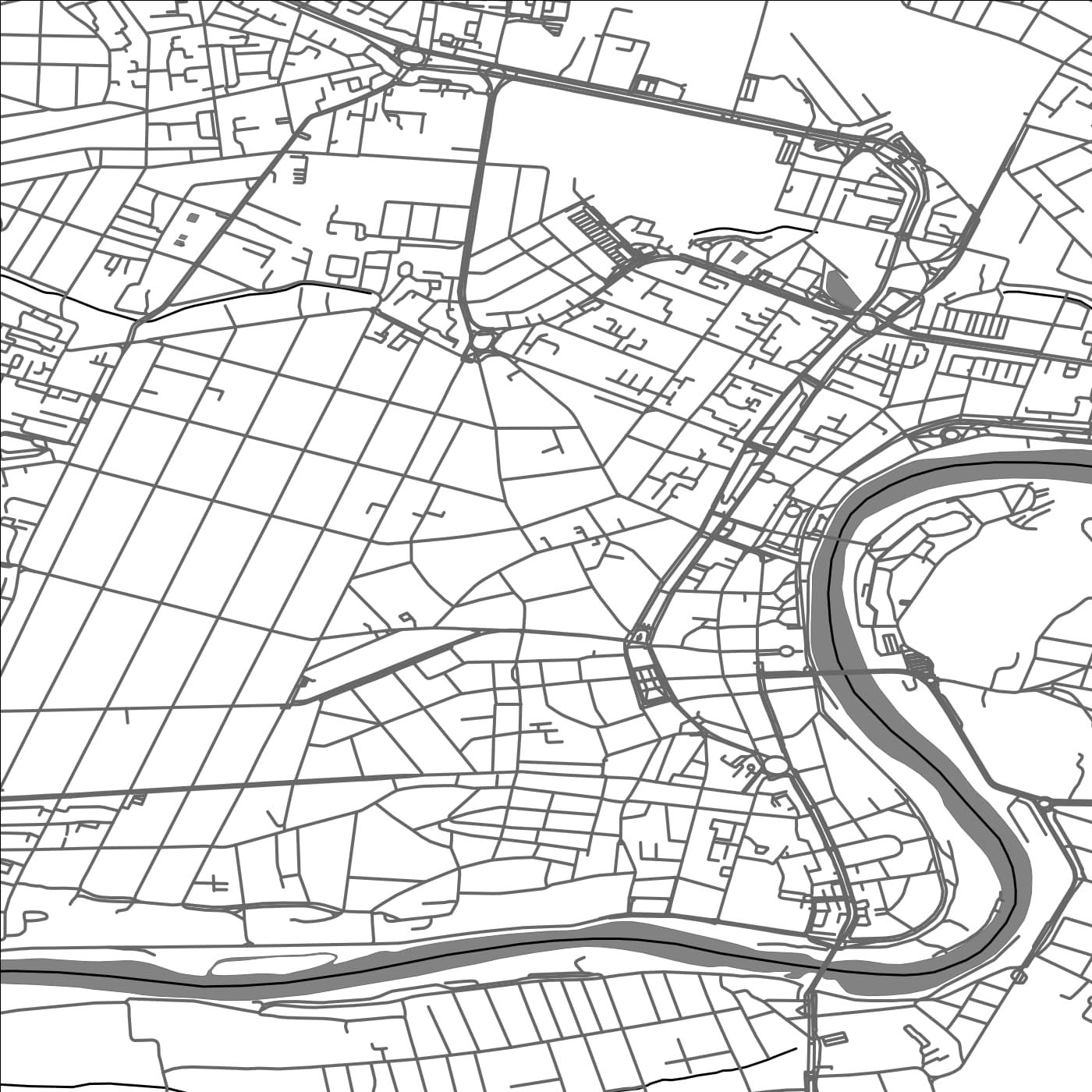 ROAD MAP OF ARAD, ROMANIA BY MAPBAKES