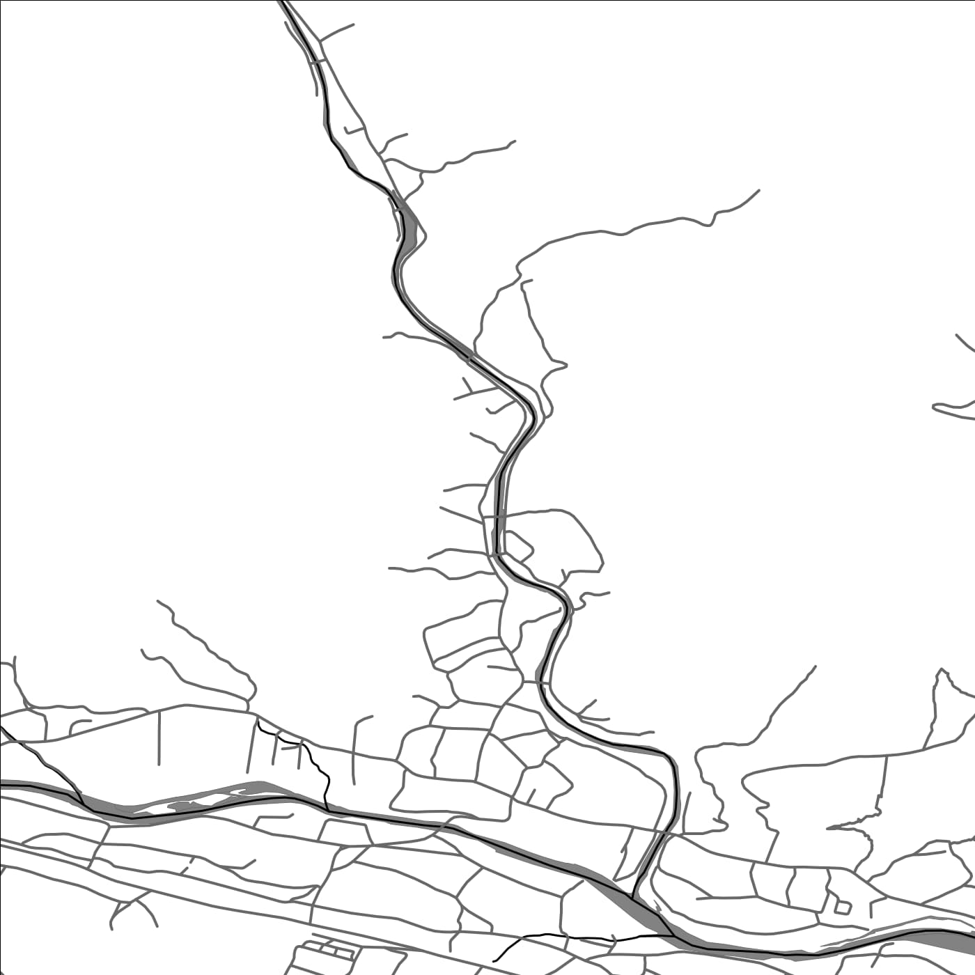 ROAD MAP OF ASAU, ROMANIA BY MAPBAKES