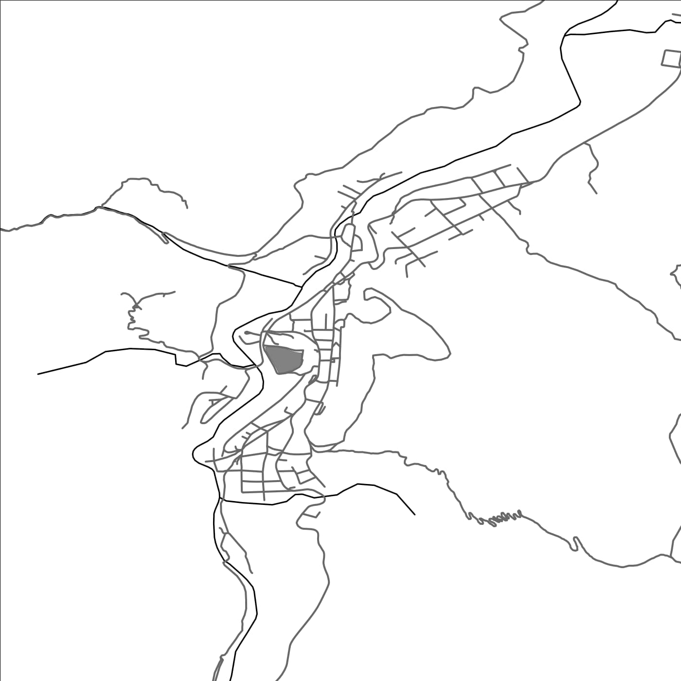 ROAD MAP OF BAILE-TUSNAD, ROMANIA BY MAPBAKES