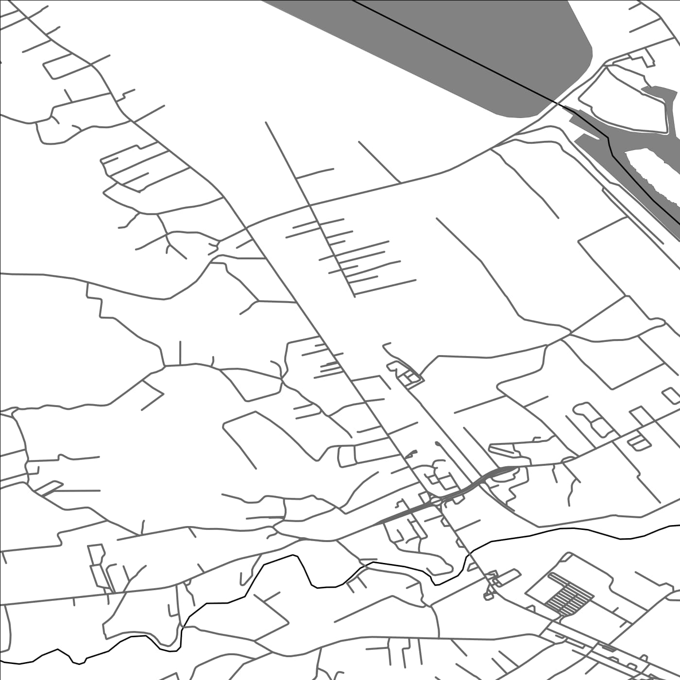 ROAD MAP OF BASCOV, ROMANIA BY MAPBAKES