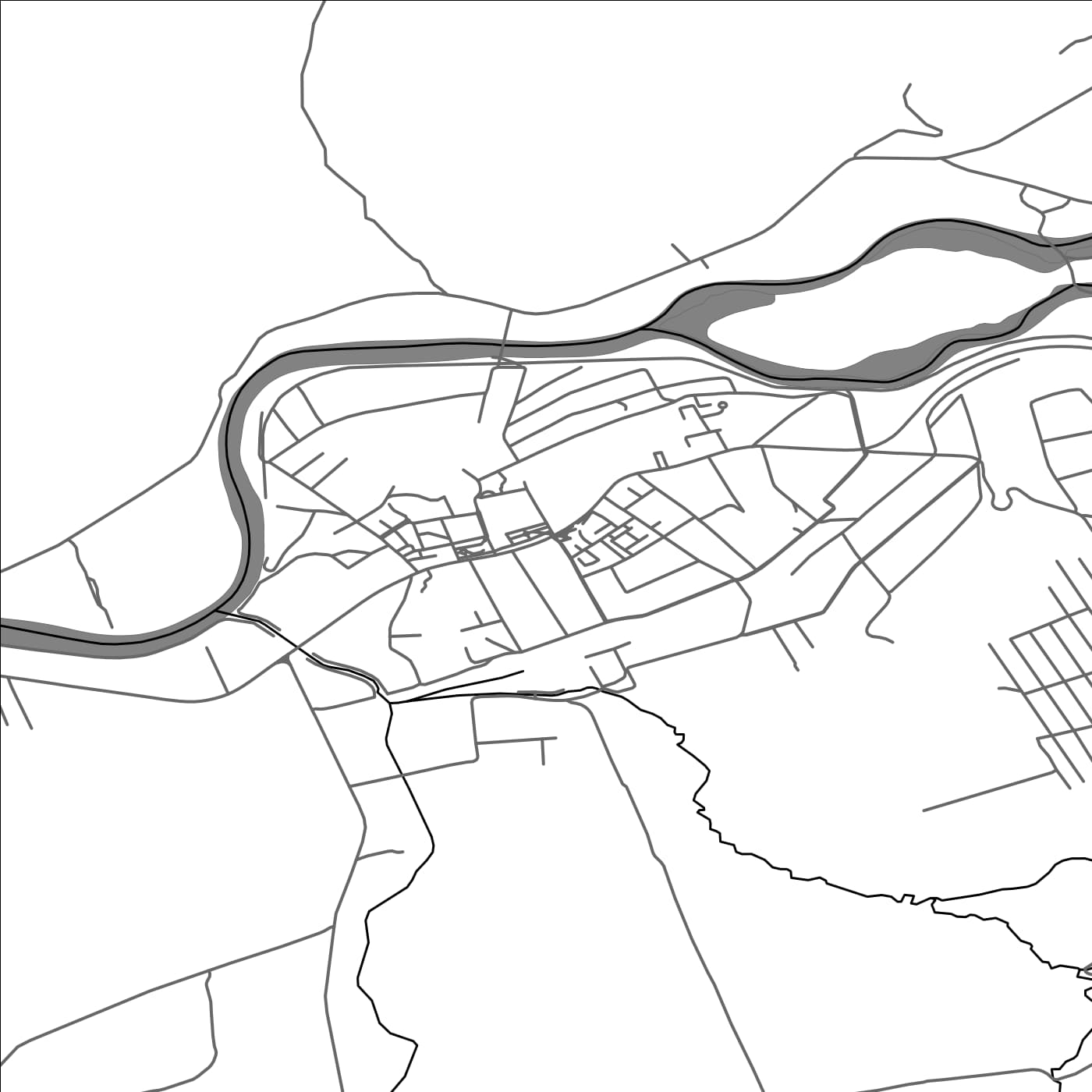 ROAD MAP OF BECLEAN, ROMANIA BY MAPBAKES