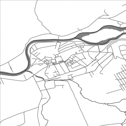 ROAD MAP OF BECLEAN, ROMANIA BY MAPBAKES