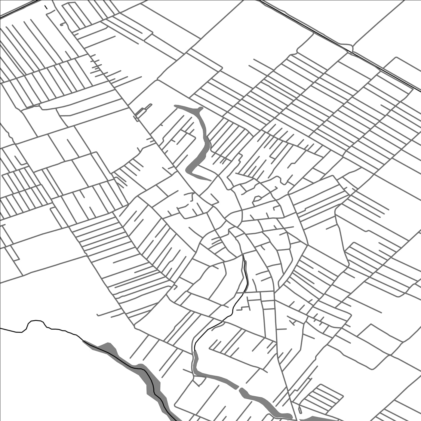 ROAD MAP OF BERCENI, ROMANIA BY MAPBAKES