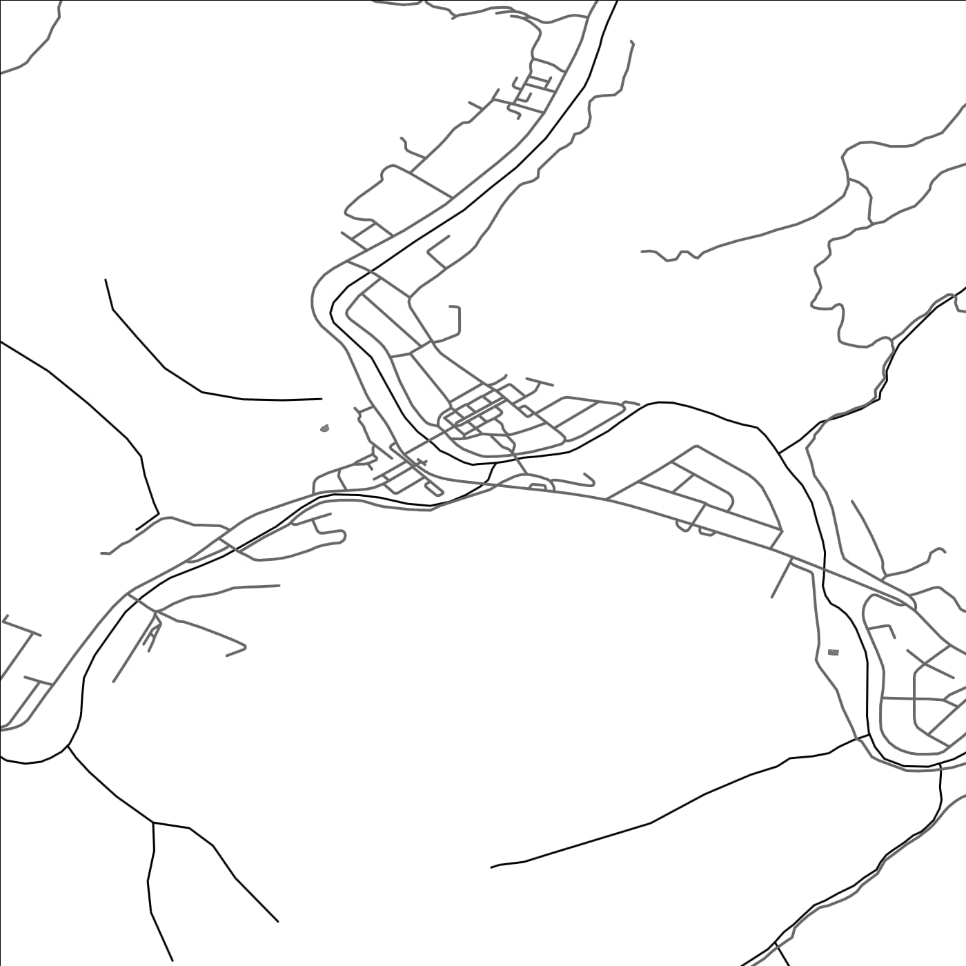 ROAD MAP OF BICAZ, ROMANIA BY MAPBAKES