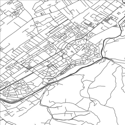 ROAD MAP OF BISTRITA, ROMANIA BY MAPBAKES