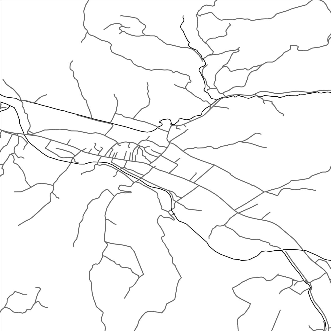 ROAD MAP OF BOGDAN-VODA, ROMANIA BY MAPBAKES