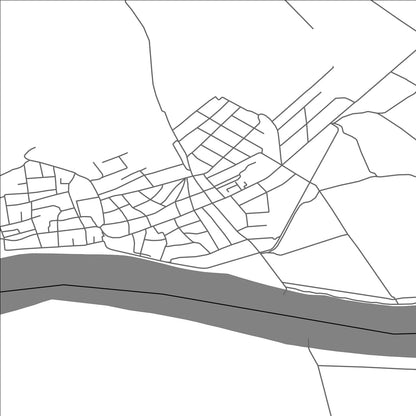 ROAD MAP OF BORCEA, ROMANIA BY MAPBAKES