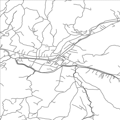 ROAD MAP OF BORSA, ROMANIA BY MAPBAKES