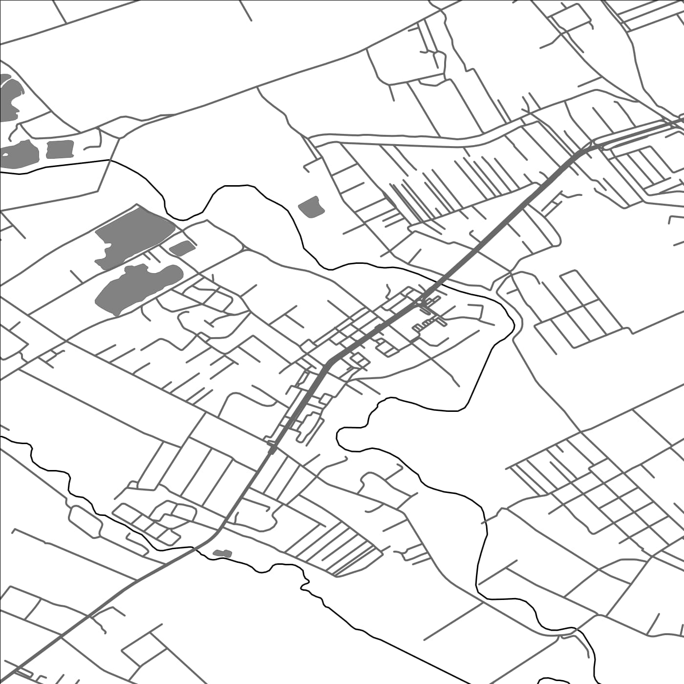 ROAD MAP OF BRAGADIRU, ROMANIA BY MAPBAKES