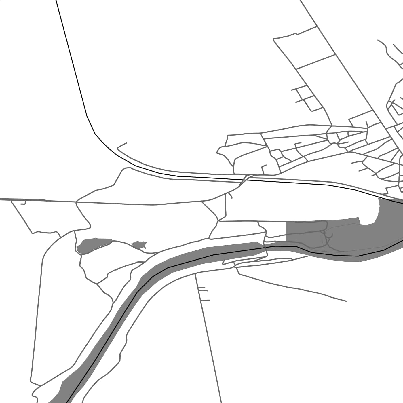 ROAD MAP OF BUDESTI, ROMANIA BY MAPBAKES