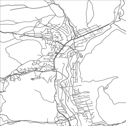 ROAD MAP OF BUSTENI, ROMANIA BY MAPBAKES