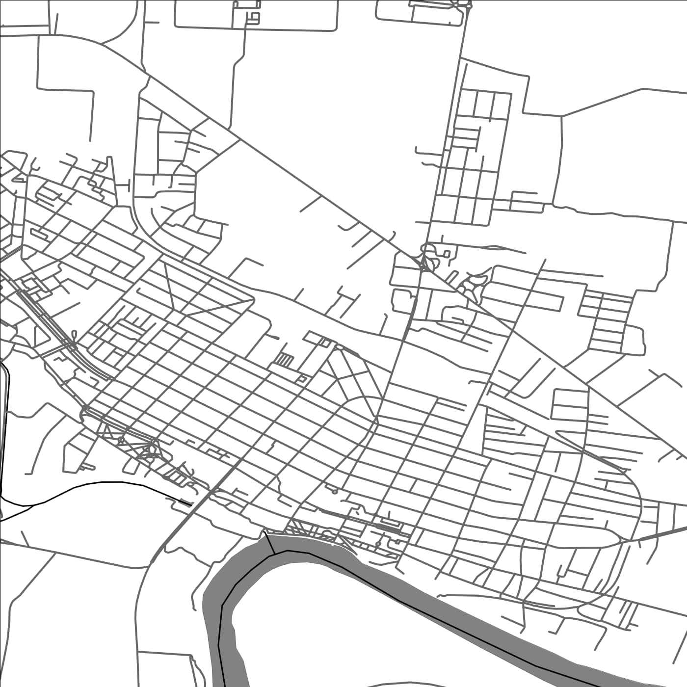 ROAD MAP OF CALARASI, ROMANIA BY MAPBAKES