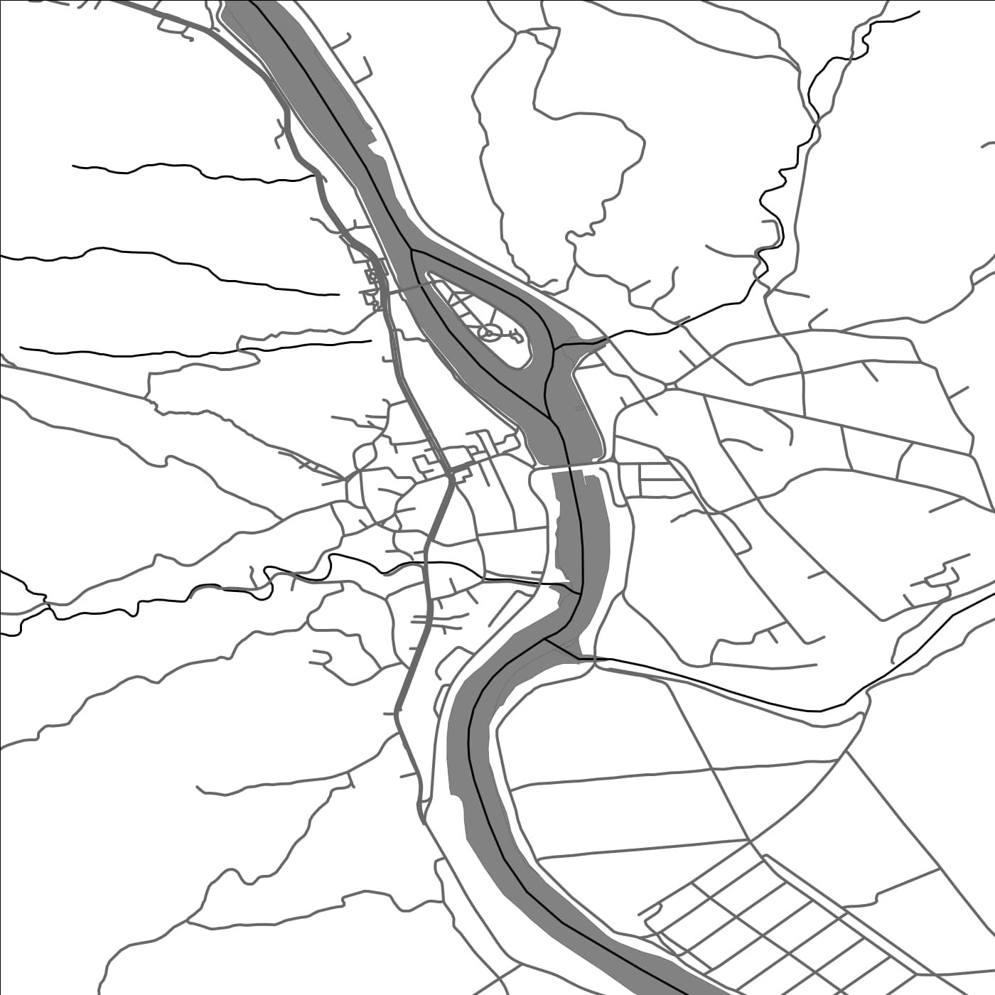 ROAD MAP OF CALIMANESTI, ROMANIA BY MAPBAKES