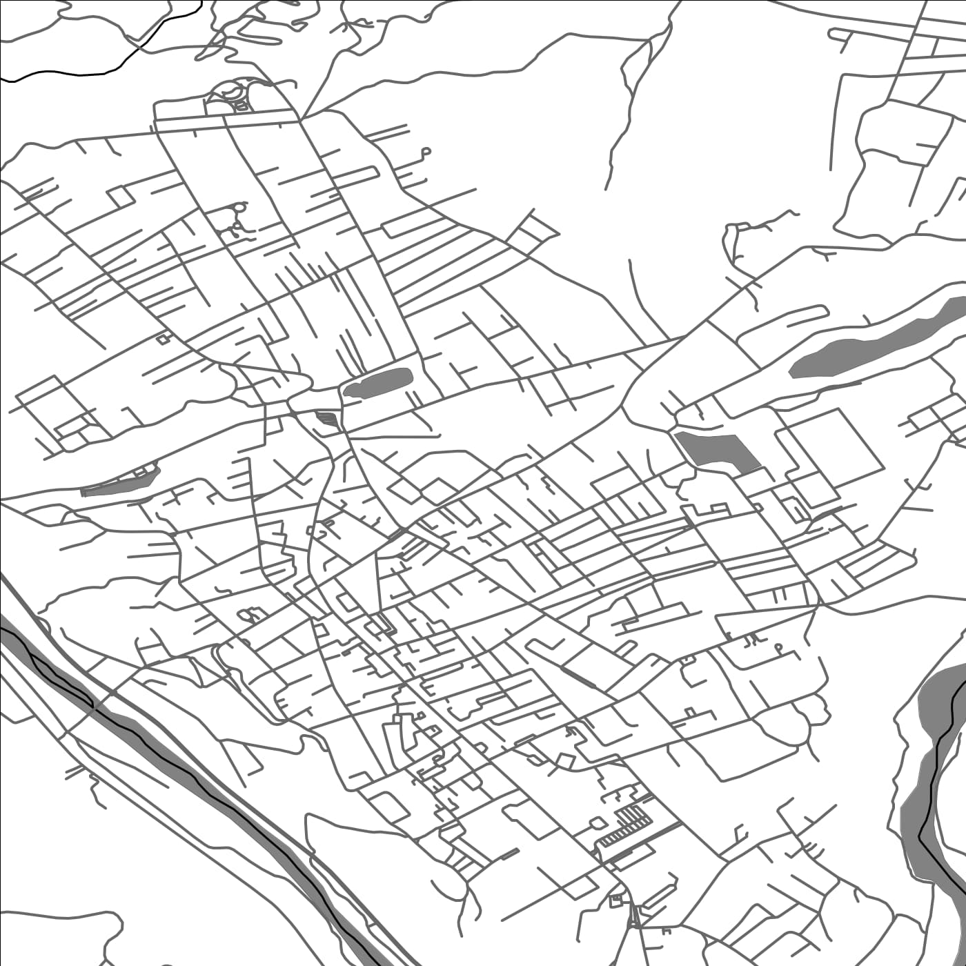 ROAD MAP OF CAMPINA, ROMANIA BY MAPBAKES