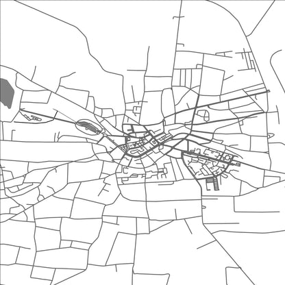 ROAD MAP OF CARACAL, ROMANIA BY MAPBAKES