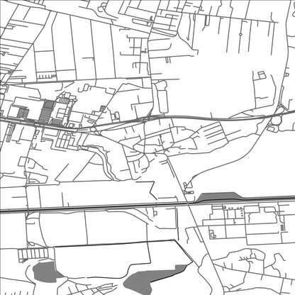 ROAD MAP OF CATELU, ROMANIA BY MAPBAKES