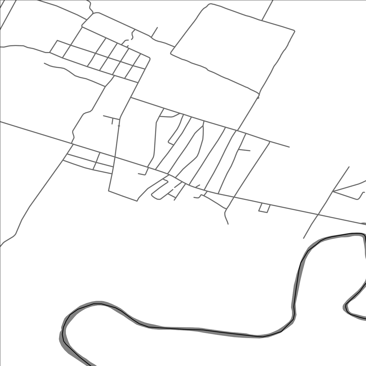 ROAD MAP OF CAZANESTI, ROMANIA BY MAPBAKES