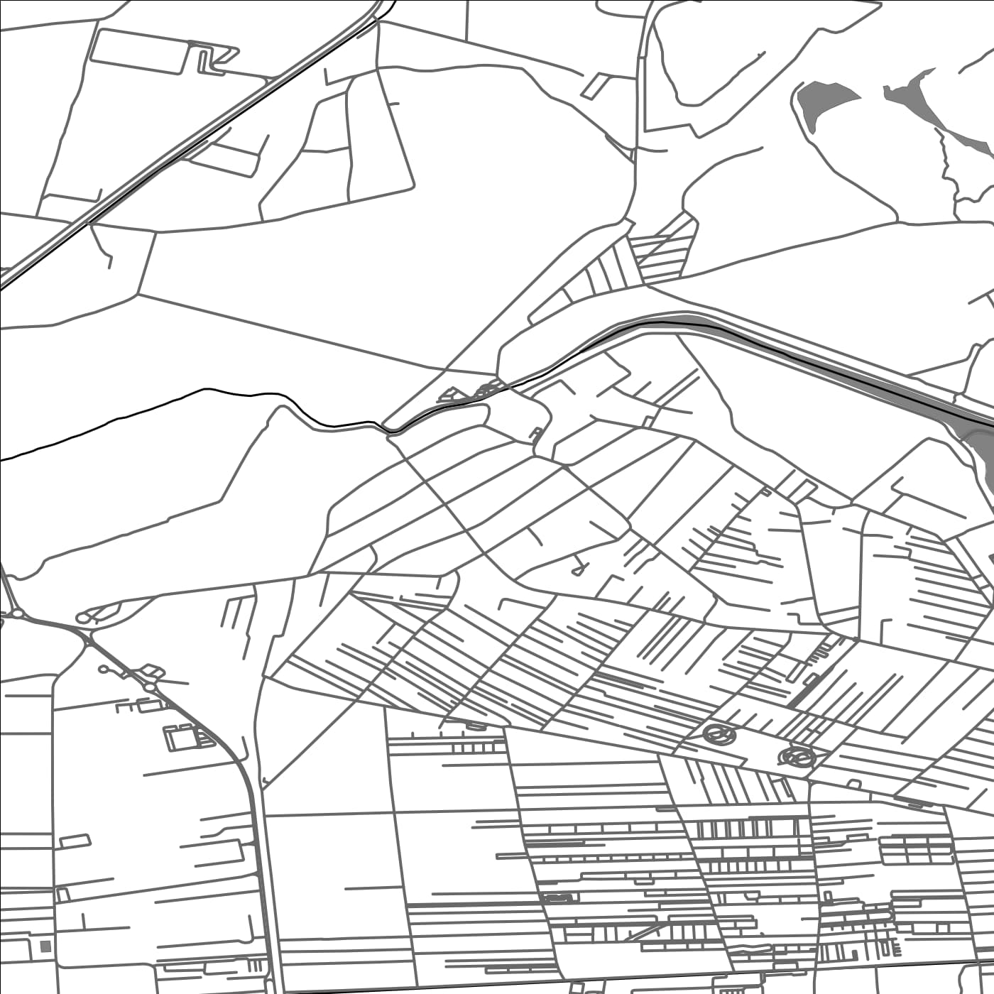 ROAD MAP OF CHIAJNA, ROMANIA BY MAPBAKES