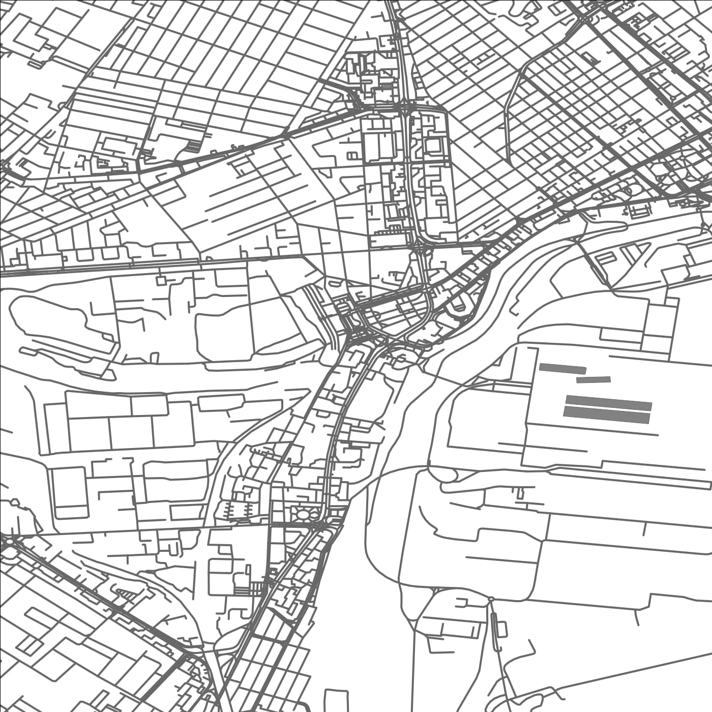 ROAD MAP OF CONSTANTA, ROMANIA BY MAPBAKES