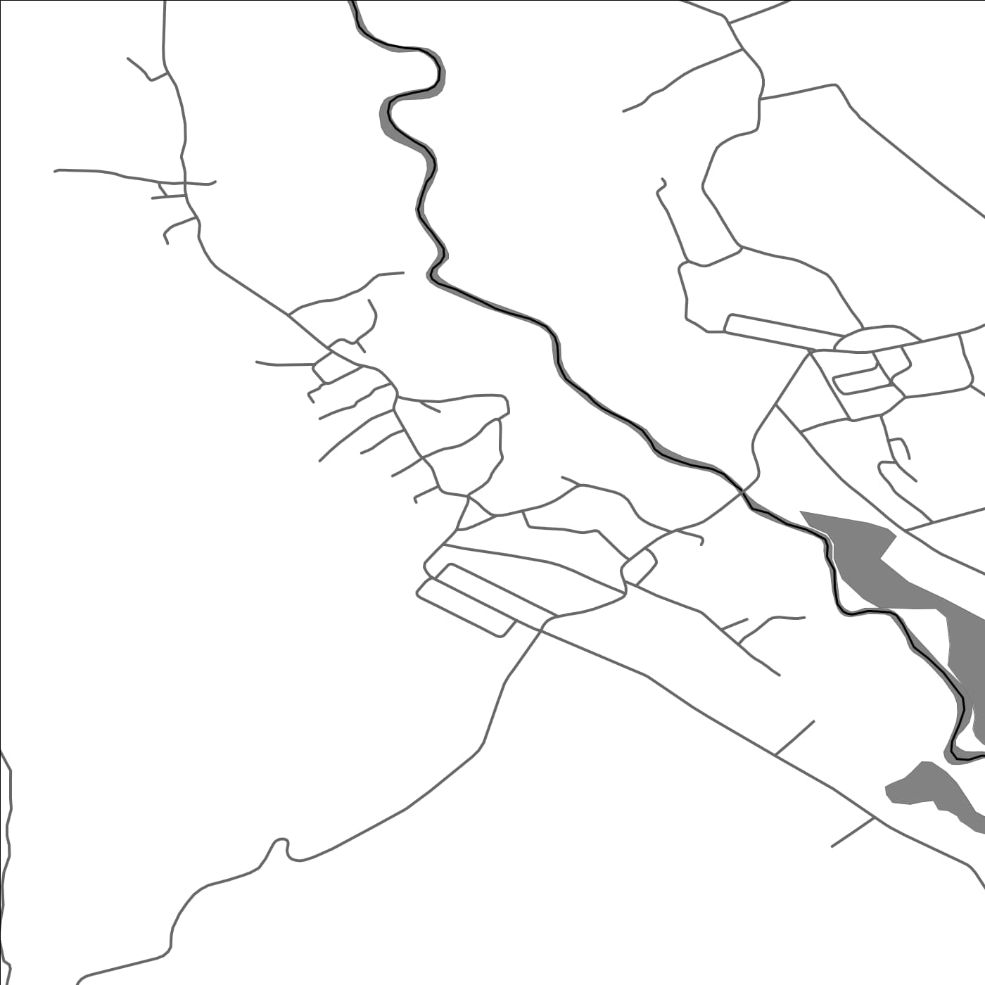 ROAD MAP OF DECINDENI, ROMANIA BY MAPBAKES