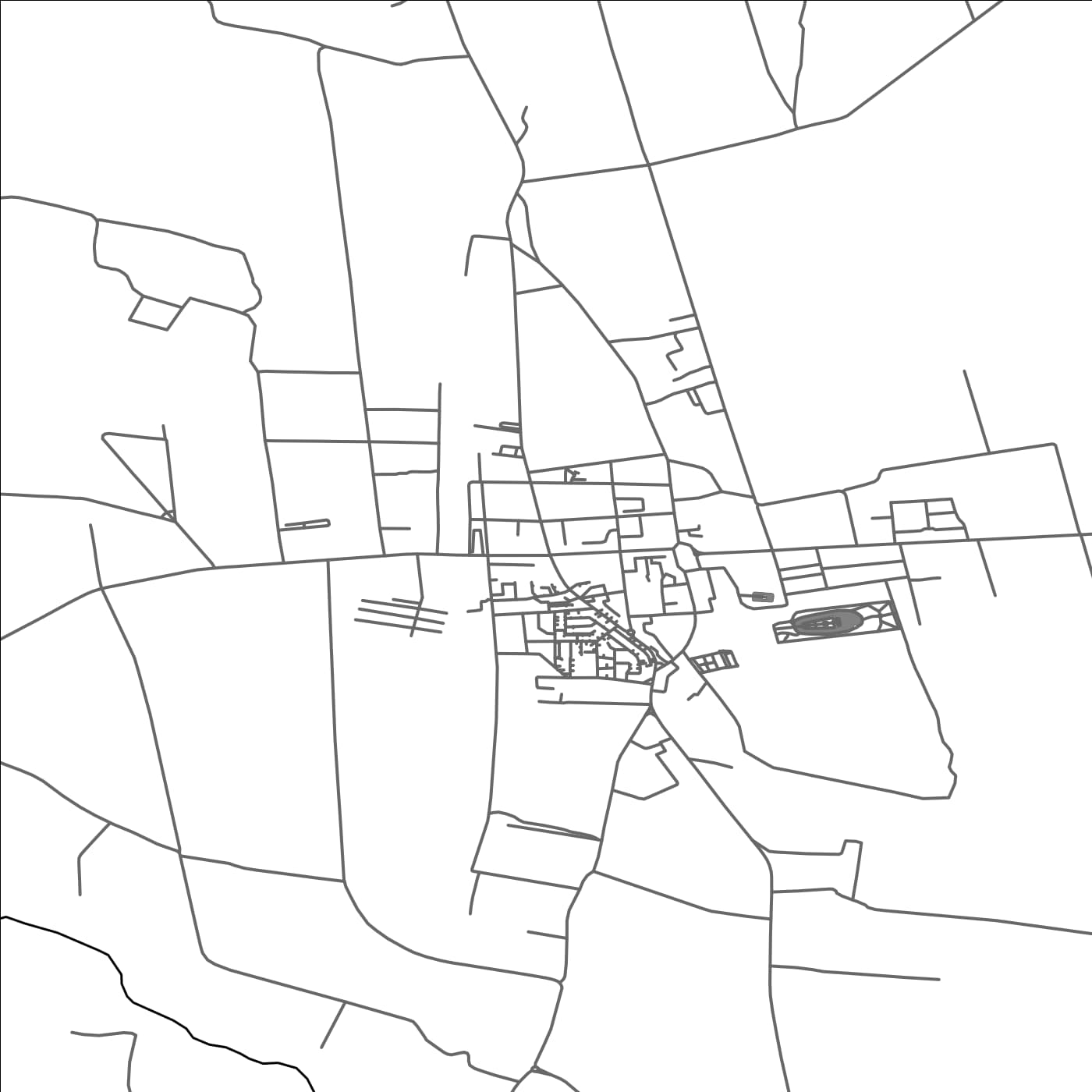 ROAD MAP OF DRAGASANI, ROMANIA BY MAPBAKES