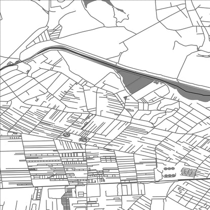 ROAD MAP OF DUDU, ROMANIA BY MAPBAKES