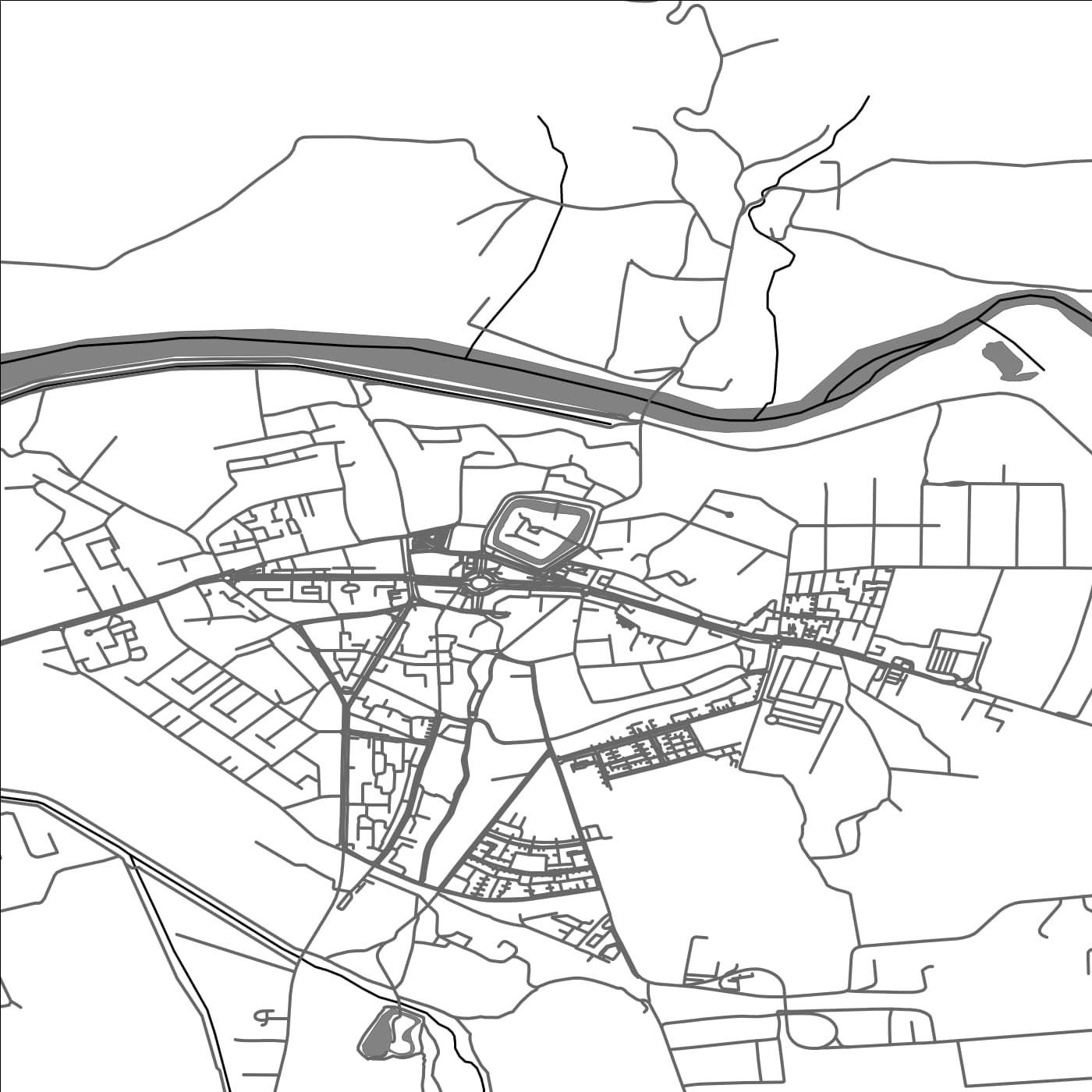 ROAD MAP OF FAGARAS, ROMANIA BY MAPBAKES