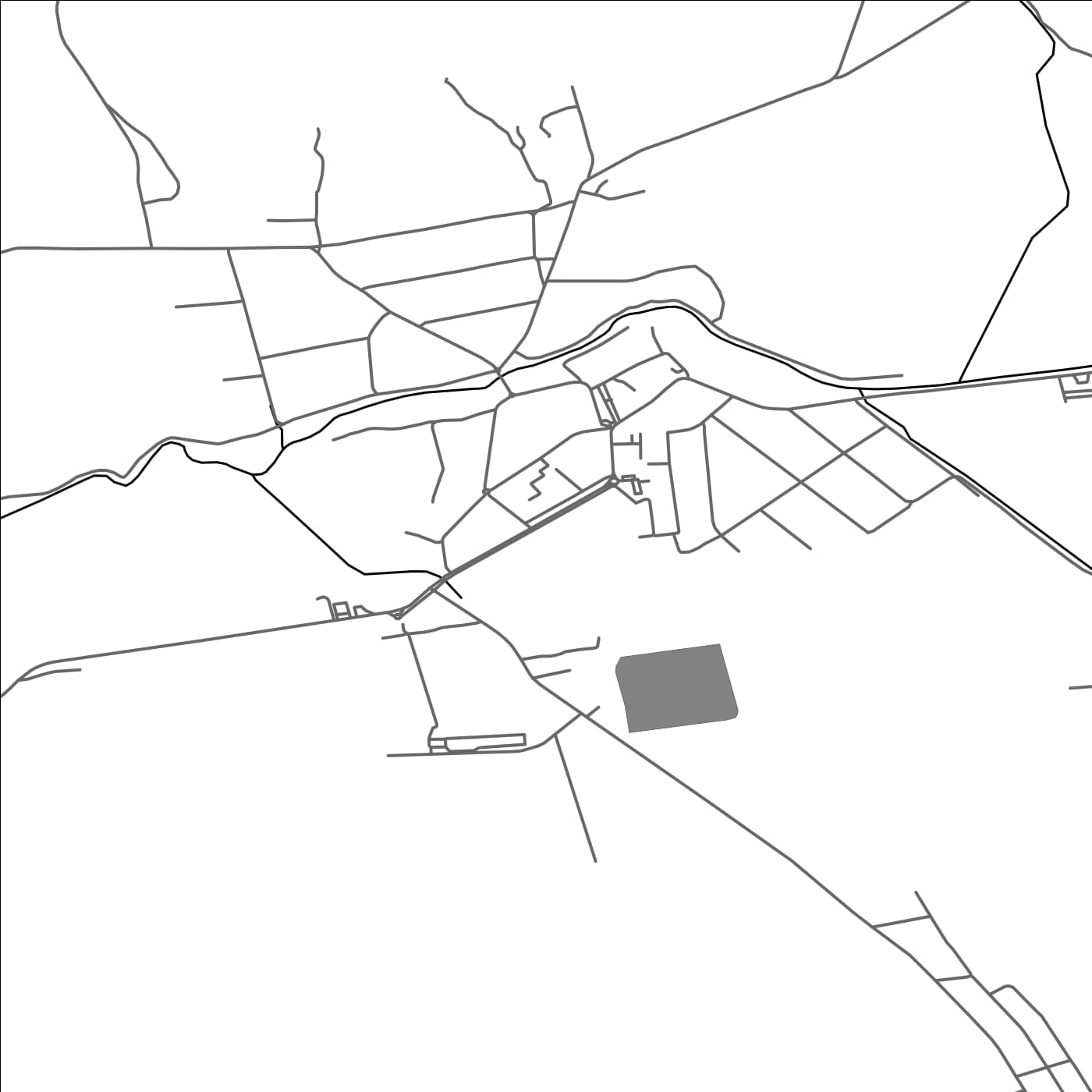 ROAD MAP OF FAGET, ROMANIA BY MAPBAKES