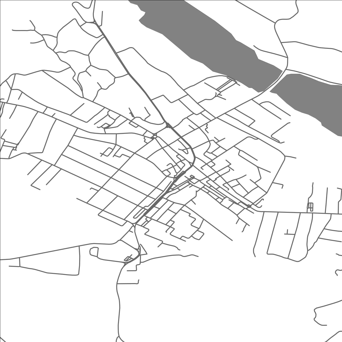 ROAD MAP OF FALTICENI, ROMANIA BY MAPBAKES