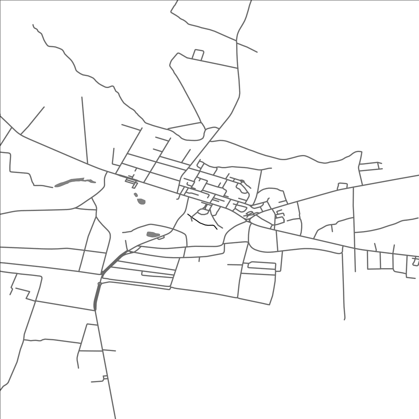 ROAD MAP OF GAESTI, ROMANIA BY MAPBAKES