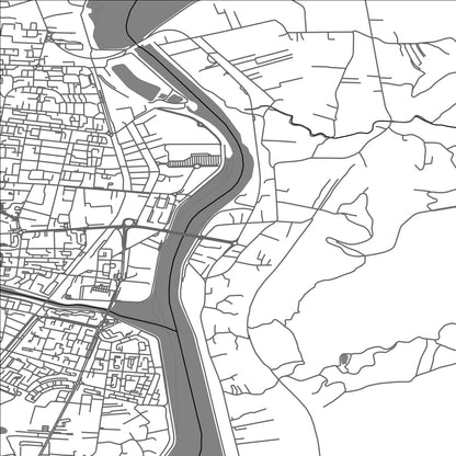 ROAD MAP OF GORANU, ROMANIA BY MAPBAKES