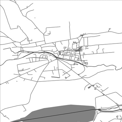 ROAD MAP OF HATEG, ROMANIA BY MAPBAKES