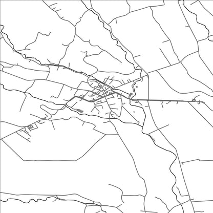 ROAD MAP OF HOREZU, ROMANIA BY MAPBAKES